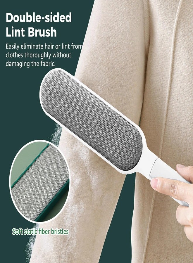 Homaisson 2 Pcs Homaisson Pet Hair Remover for Clothes, Double-Sided Pet Hair Removers with Self-Cleaning Cases, Portable Reusable Fur Removal Brushes for Clothes, Couches, Car Seats, Furniture - Image 3